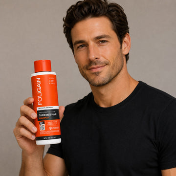 Achieve Thicker Hair with FOLIGAIN Hair Growth Shampoo and Conditioner for Men