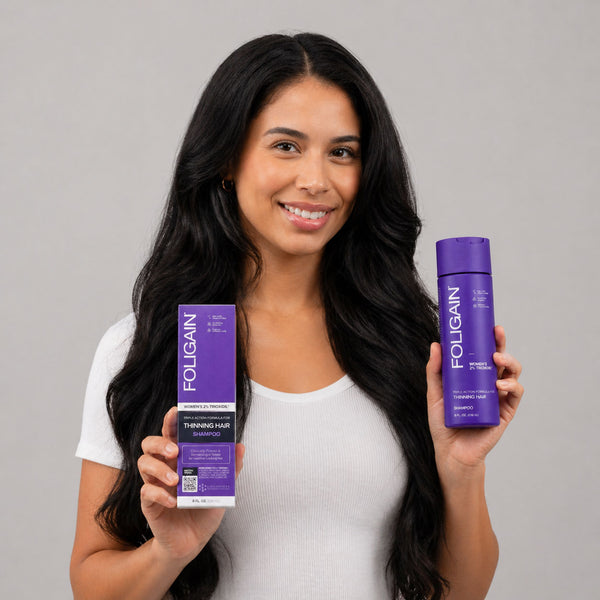 FOLIGAIN Triple Action Shampoo For Thinning Hair For Women with 2% TRIOXIDIL® - FOLIGAIN EUROPE