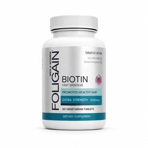 FOLIGAIN® Biotin Supplement For Healthier-Looking Hair (Fast Dissolve) - FOLIGAIN EUROPE