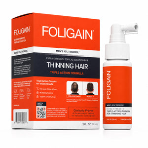 FOLIGAIN® Triple Action Complete Formula For Thinning Hair For Men 10% TRIOXIDIL® - FOLIGAIN EUROPE