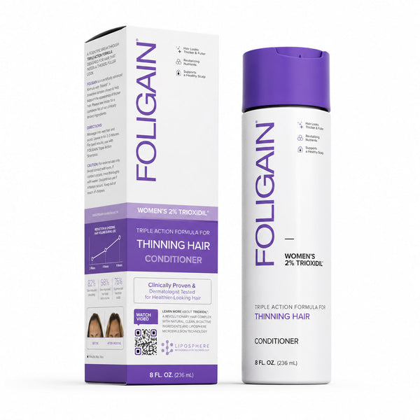FOLIGAIN® Triple Action Conditioner For Thinning Hair For Women with 2% TRIOXIDIL® - FOLIGAIN EUROPE