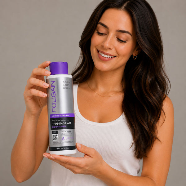 FOLIGAIN® Triple Action Conditioner For Thinning Hair For Women with 2% TRIOXIDIL® 473ml - FOLIGAIN EUROPE