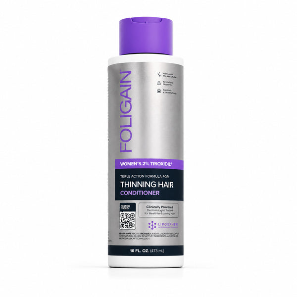 FOLIGAIN® Triple Action Conditioner For Thinning Hair For Women with 2% TRIOXIDIL® 473ml - FOLIGAIN EUROPE