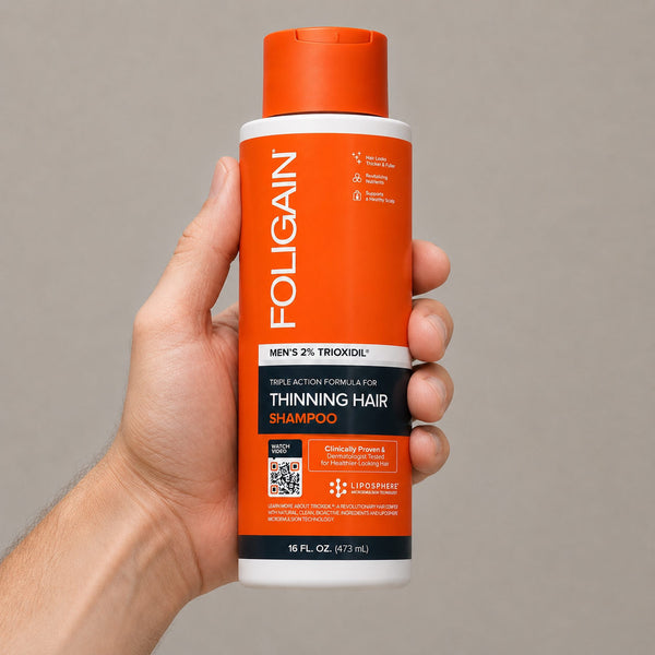 FOLIGAIN® Triple Action Shampoo For Thinning Hair For Men with 2% TRIOXIDIL® 473ml - FOLIGAIN EUROPE