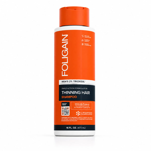 FOLIGAIN® Triple Action Shampoo For Thinning Hair For Men with 2% TRIOXIDIL® 473ml - FOLIGAIN EUROPE