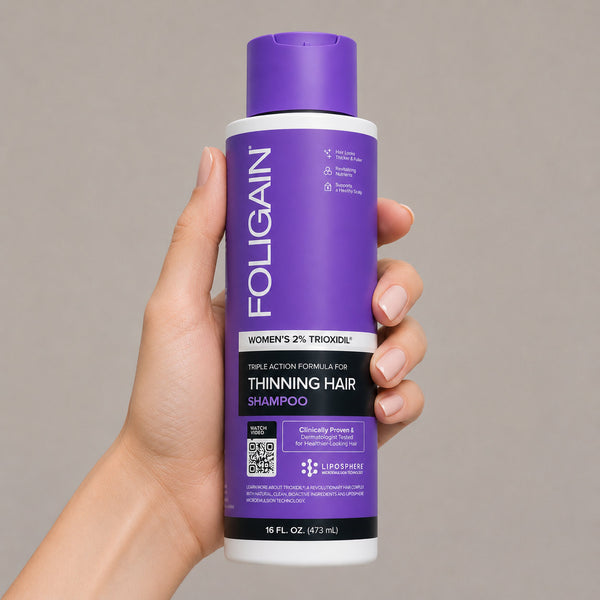FOLIGAIN® Triple Action Shampoo For Thinning Hair For Women with 2% TRIOXIDIL® 473ml - FOLIGAIN EUROPE