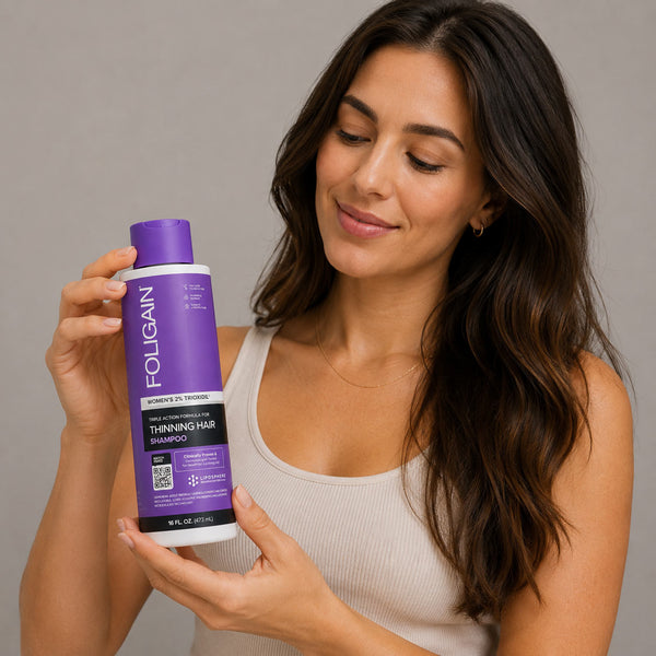 FOLIGAIN® Triple Action Shampoo For Thinning Hair For Women with 2% TRIOXIDIL® 473ml - FOLIGAIN EUROPE
