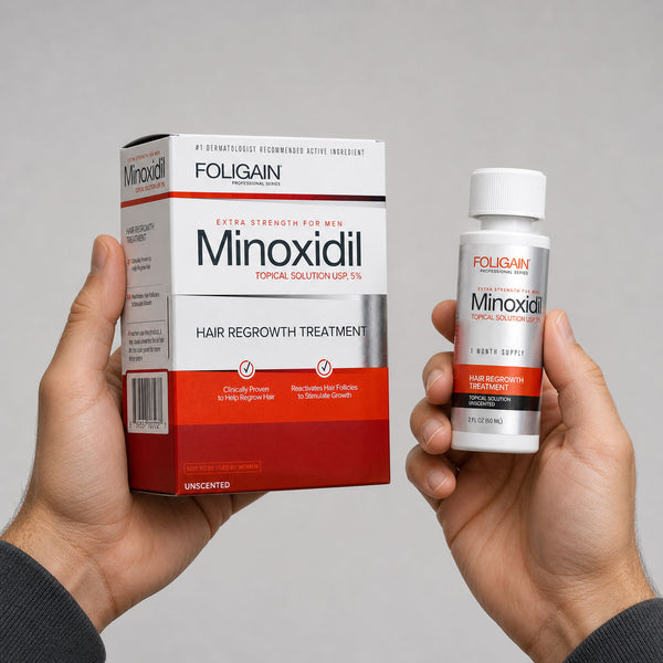FOLIGAIN® Minoxidil 5% Hair Regrowth Treatment For Men One Month Supply - FOLIGAIN EUROPE