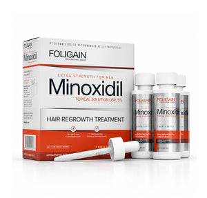 FOLIGAIN® Minoxidil 5% Hair Regrowth Treatment For Men 3 Month Supply - FOLIGAIN EUROPE